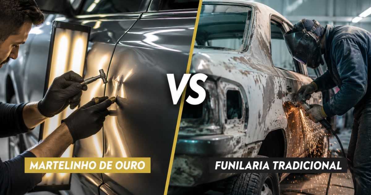 Martelinho de Ouro ou Funilaria Tradicional?